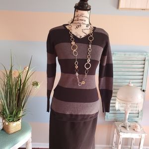 Ann Taylor Striped Long Sleeve Sweater 🥳Host Pick🥳